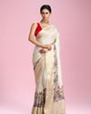 Cream Elegance Saree
